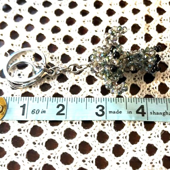 Crystal Bead Dog Keychain/Purse Charm - New Without Tags - Picture 8 of 8
